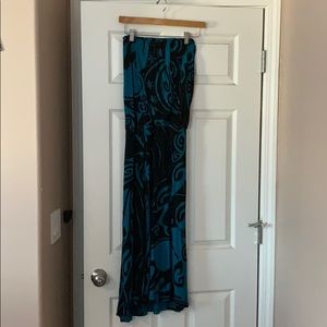 Wahine Toa Long strapless dress size Medium